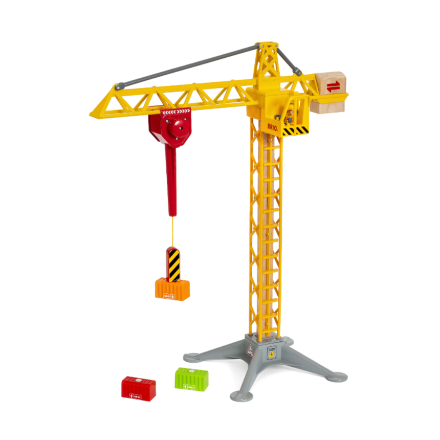 BRIO Construction Crane w Lights 5 pieces