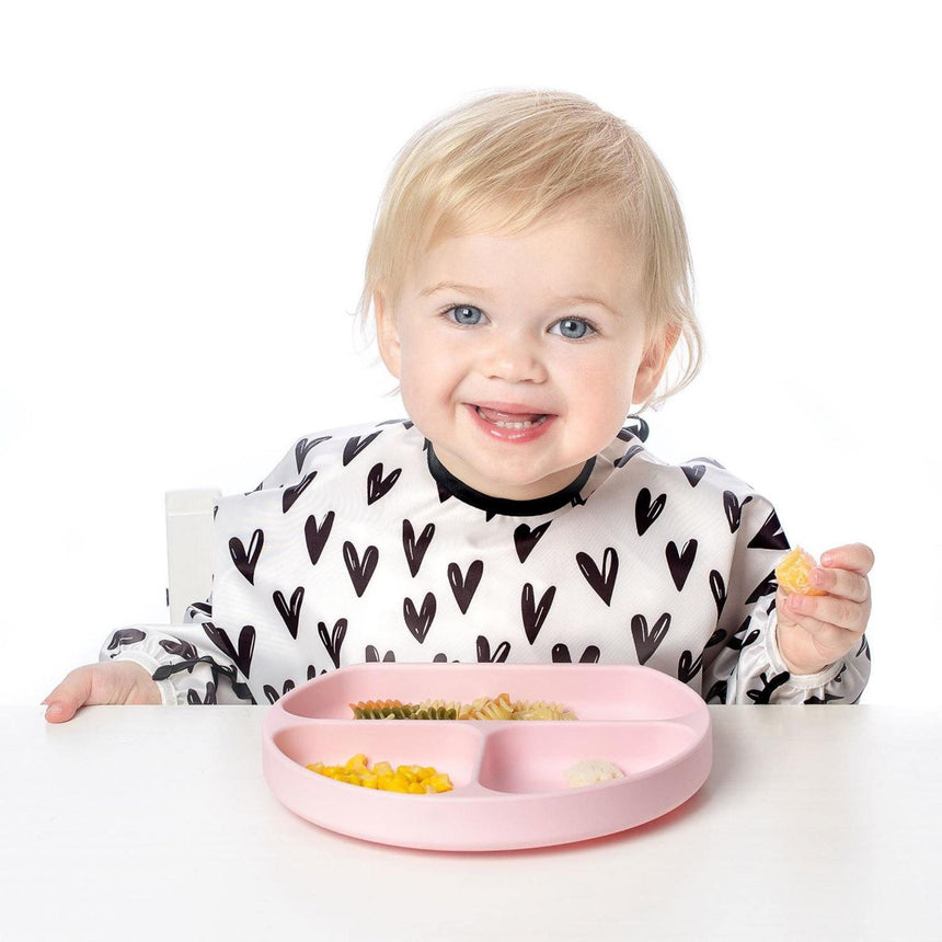 Bumkins Waterproof Sleeved Bib - Hearts