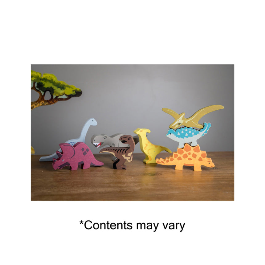 Tender Leaf Toys Wooden Selection of Wooden Dinosaurs