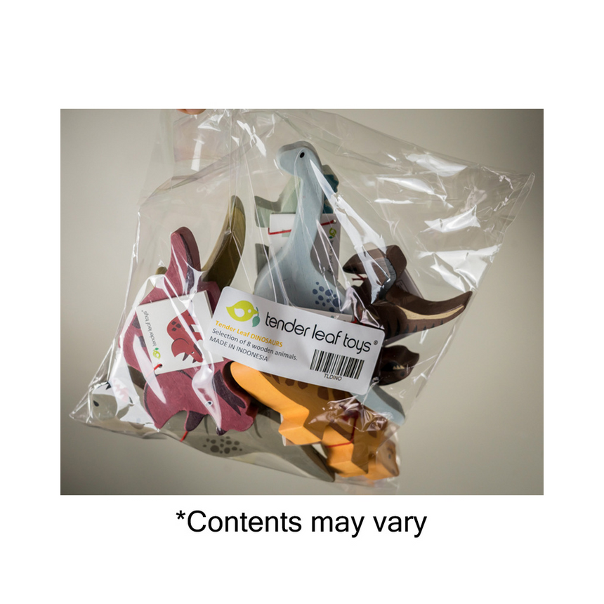 Tender Leaf Toys Wooden Selection of Wooden Dinosaurs