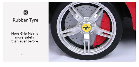 Rastar 83500 Ferrari 458 foot to floor push car dimensions