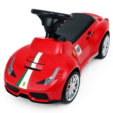 Rastar Licensed Ferrari 458 kids foot to floor push car – front view