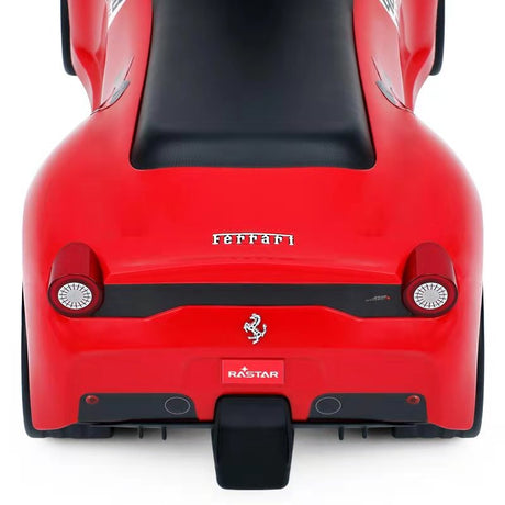 Rastar Ferrari 458 foot to floor push car rear view – authentic Ferrari design