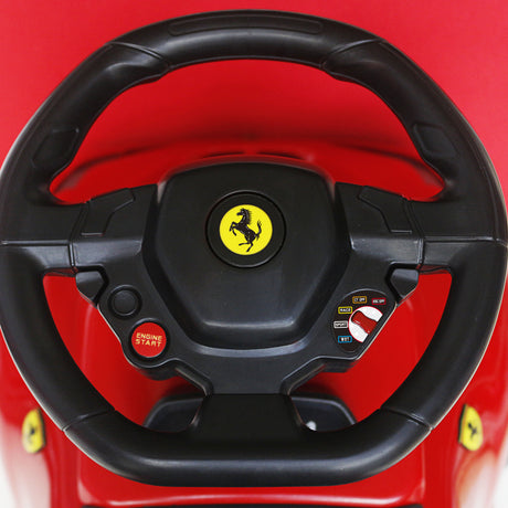 Rastar Ferrari 458 push car close-up detail – sturdy kids ride-on toy