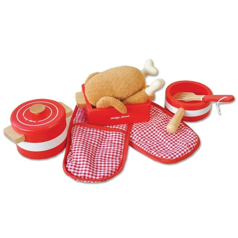 Indigo Jamm Pretend Pots N Pans Red