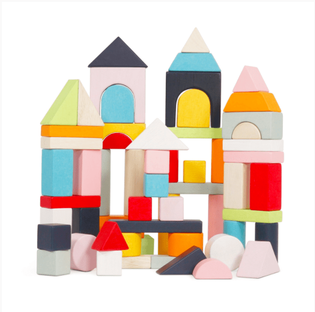 Le Toy Van Petilou 60 piece Building Blocks Set & Bag