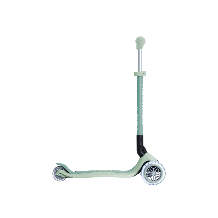Globber ECOLOGIC PRIMO Foldable Scooter with Lights - Pistachio