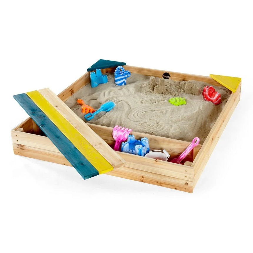 Plum Store-it Wooden Sand Pit