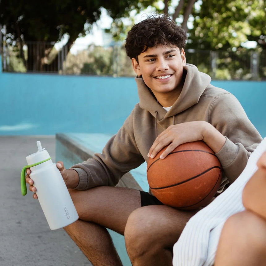 B.Box 1L Insulated Flip Top Drink Bottle - Lime Time