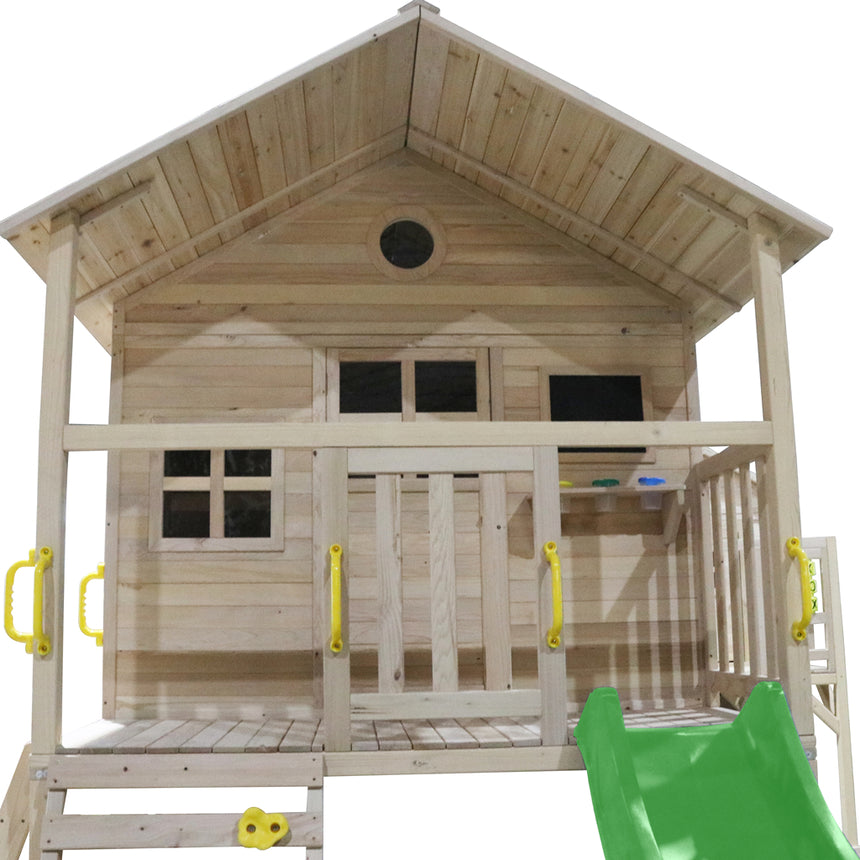 ALL 4 KIDS Aiden Huge Cubby House with Slide and Sand Pitch