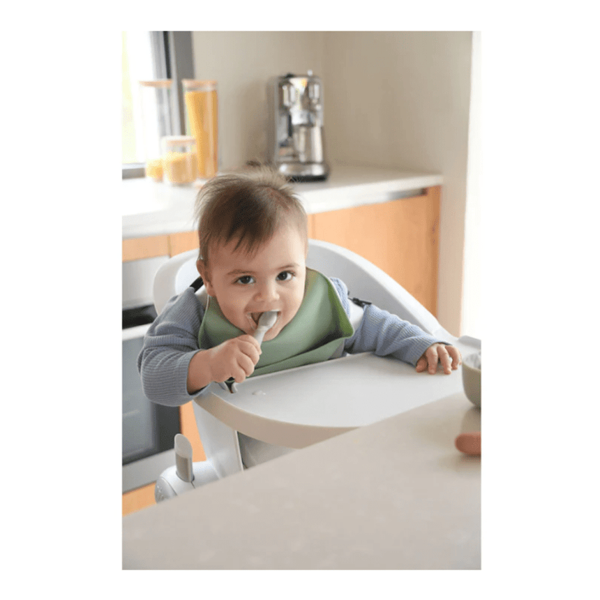 Beaba Silicone Pre-Spoons 2 Pack - Terracotta/Velvet Grey