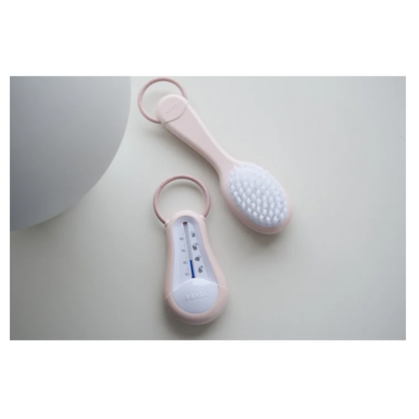 Beaba Baby Brush & Comb - Old Pink