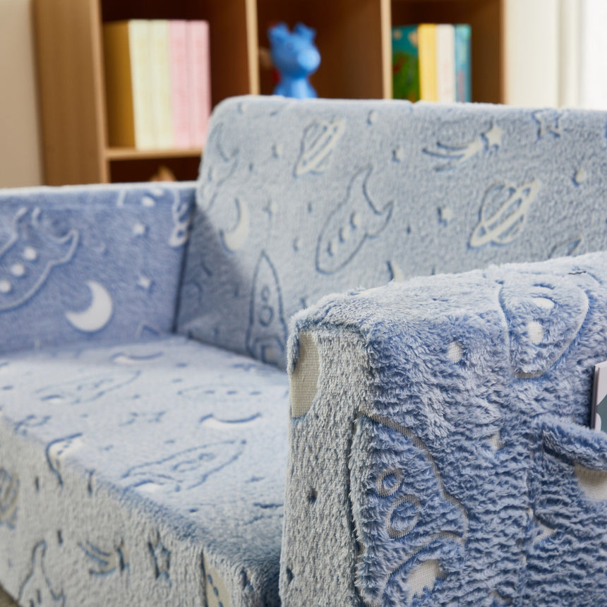 All 4 Kids Space Explorer Glow Flip-Out Double Couch