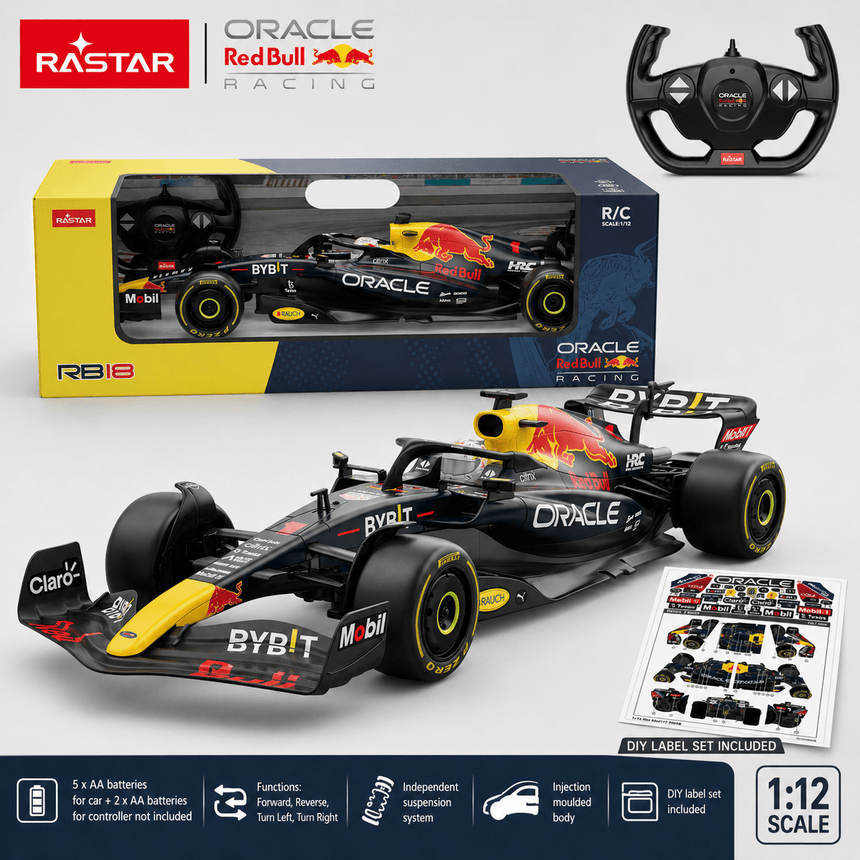 Rastar 1:12 Oracle Red Bull F1 Racing RB18 Remote Control Car