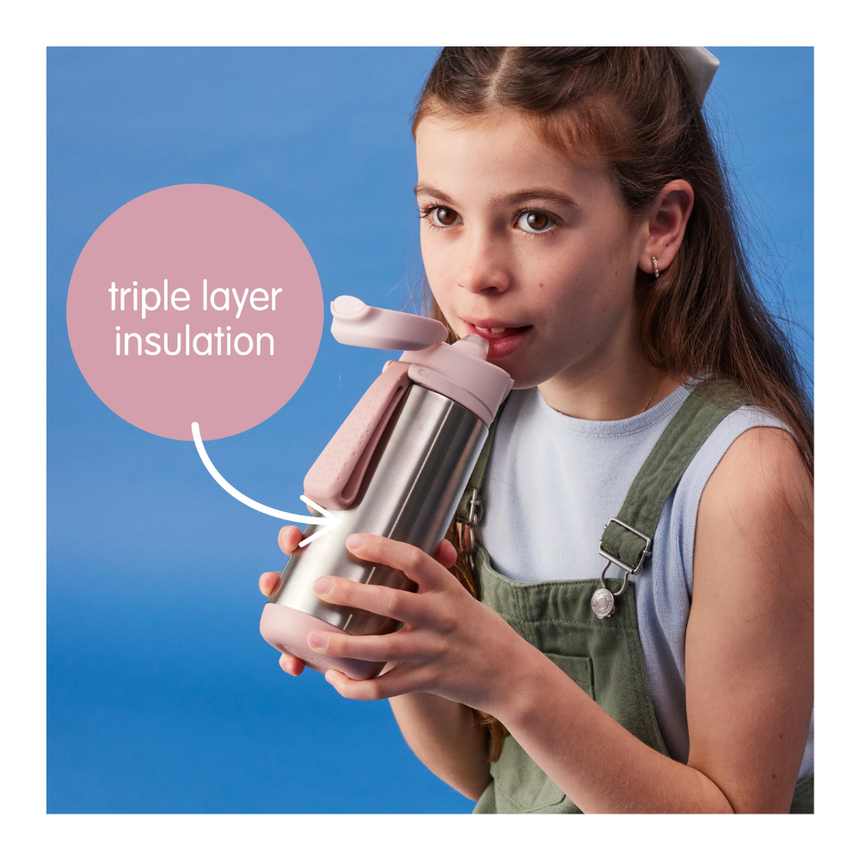 B.Box 500mL Insulated Drink Bottle - Blush Crush