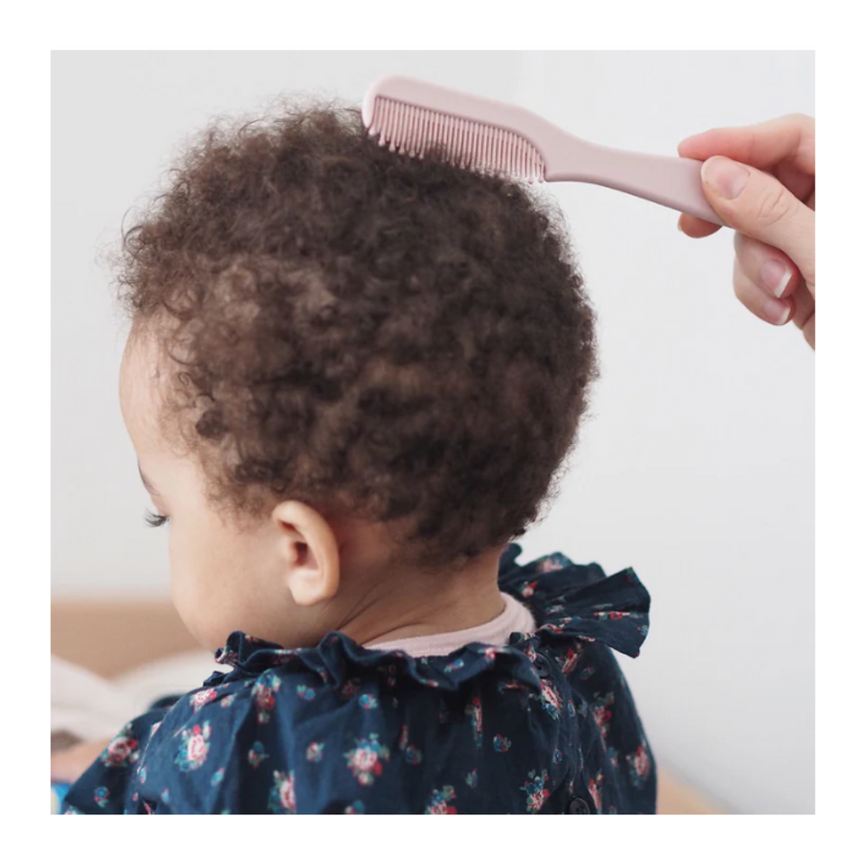 Beaba Baby Brush & Comb - Old Pink