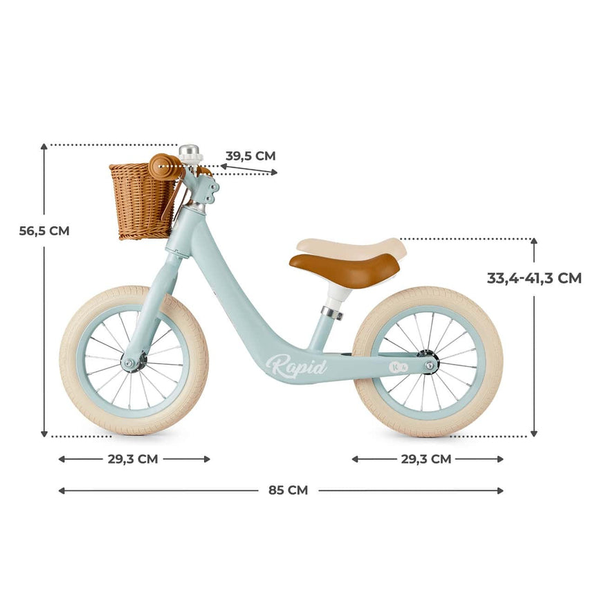 Kinder Kraft Lightweight Rapid 2 Balance Bike with Basket
