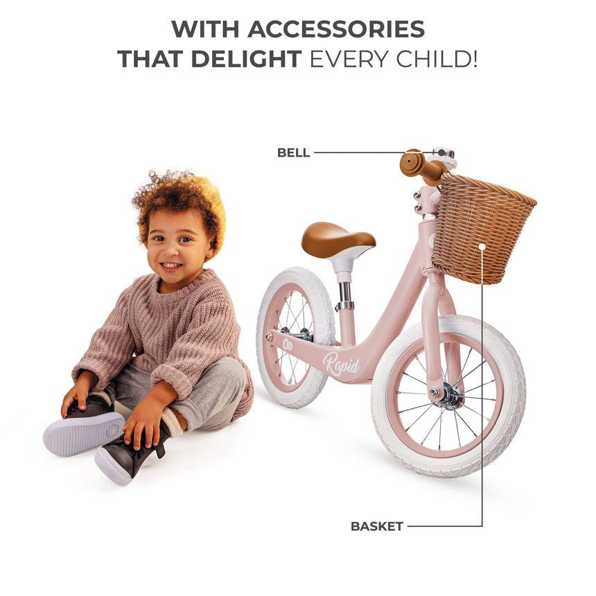 Kinder Kraft Lightweight Rapid 2 Balance Bike with Basket