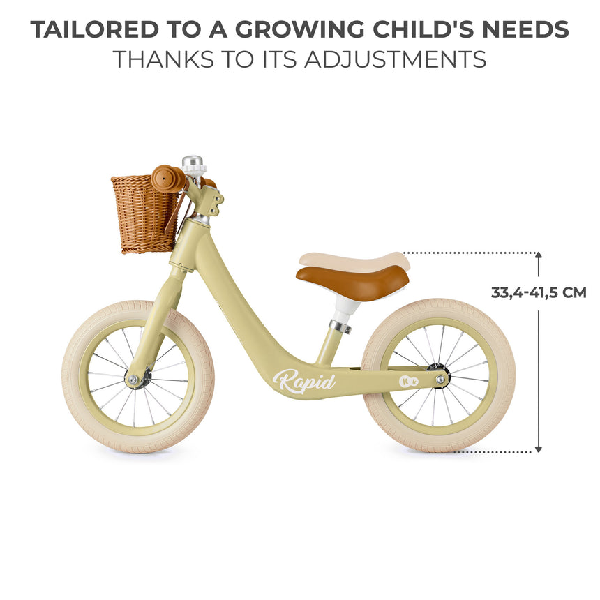 Kinder Kraft Lightweight Rapid 2 Balance Bike with Basket