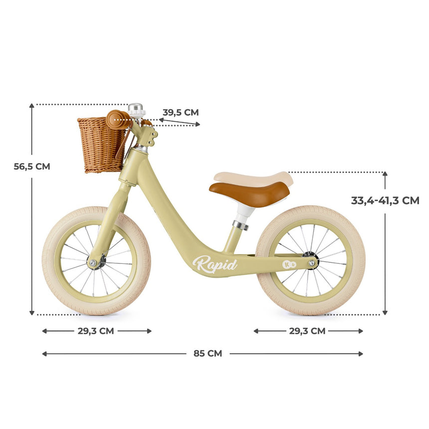 Kinder Kraft Lightweight Rapid 2 Balance Bike with Basket