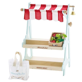 Le Toy Van Wooden Table Top Market Stall