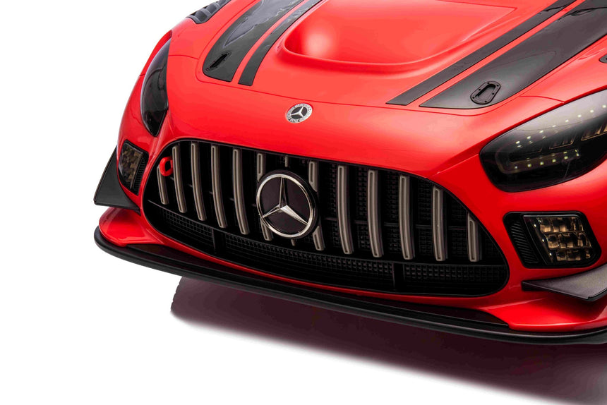 All 4 Kids BBH-033 Mercedes-Benz AMG GT3 EVO 12V electric ride-on car hero features with LED lights and twin motors