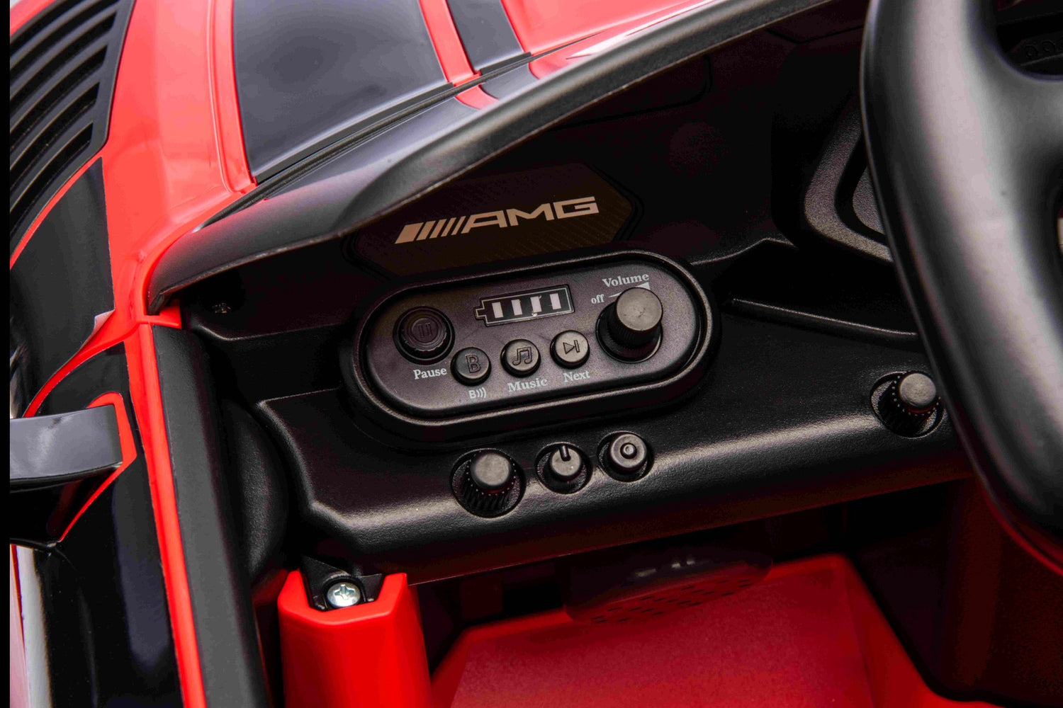 All 4 Kids BBH-033 Mercedes-Benz AMG GT3 EVO kids electric ride-on car comfortable seat and stable ride feature image