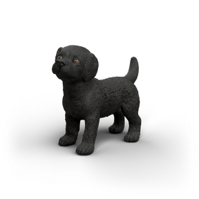 Schleich Black Labrador Retriever Puppy toy figure - front product image