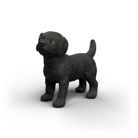 Schleich Black Labrador Retriever Puppy toy figure - front product image