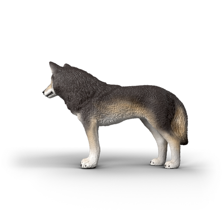 Schleich Wolf toy figure side view