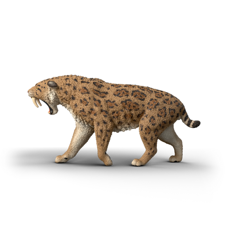 Schleich Smilodon toy figure side view