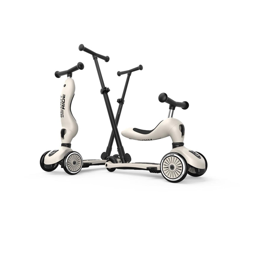Scoot & Ride Highwaykick 1 Push & Go 2-in-1 kids scooter in Ash – view 9