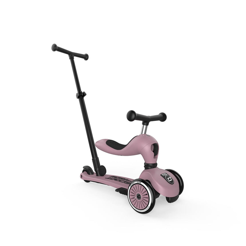 Scoot & Ride Highwaykick 1 Push & Go 2-in-1 kids scooter in Wildberry