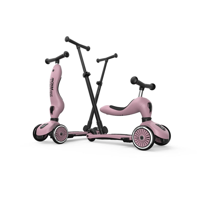 Scoot & Ride Highwaykick 1 Push & Go 2-in-1 kids scooter in Wildberry – view 11