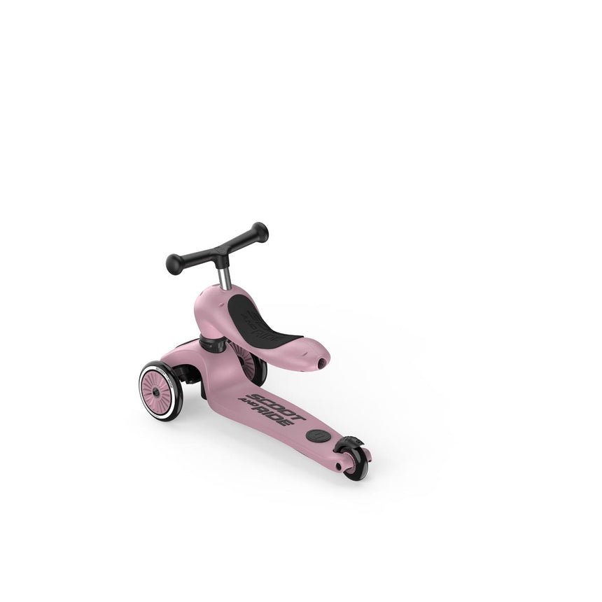 Scoot & Ride Highwaykick 1 Push & Go 2-in-1 kids scooter in Wildberry – view 3