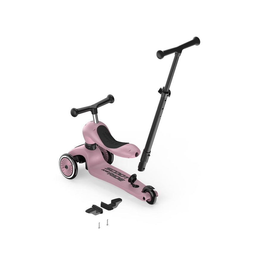 Scoot & Ride Highwaykick 1 Push & Go 2-in-1 kids scooter in Wildberry – view 4
