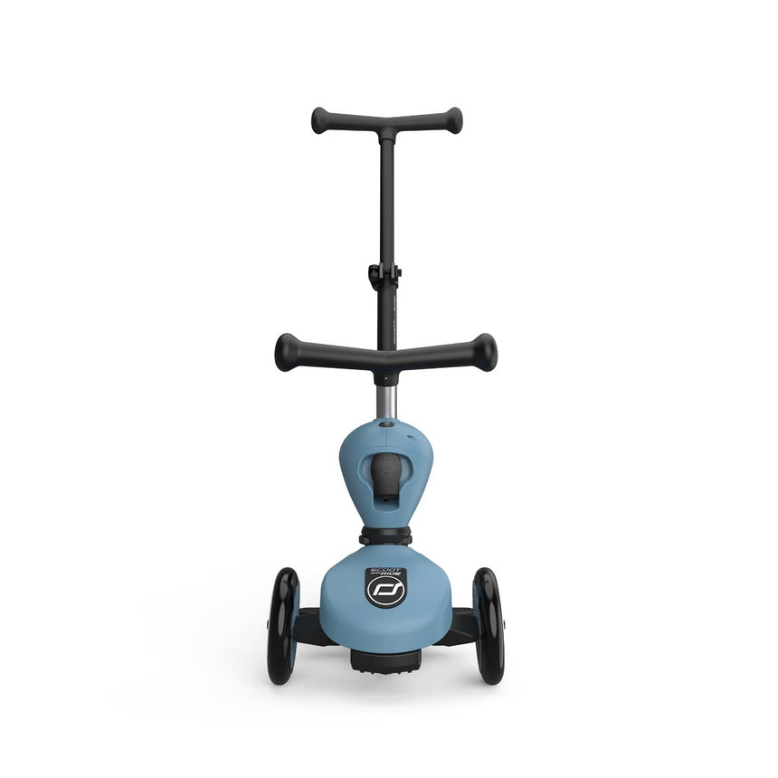 Scoot & Ride Highwaykick 1 Push & Go 2-in-1 kids scooter in Steel – view 2