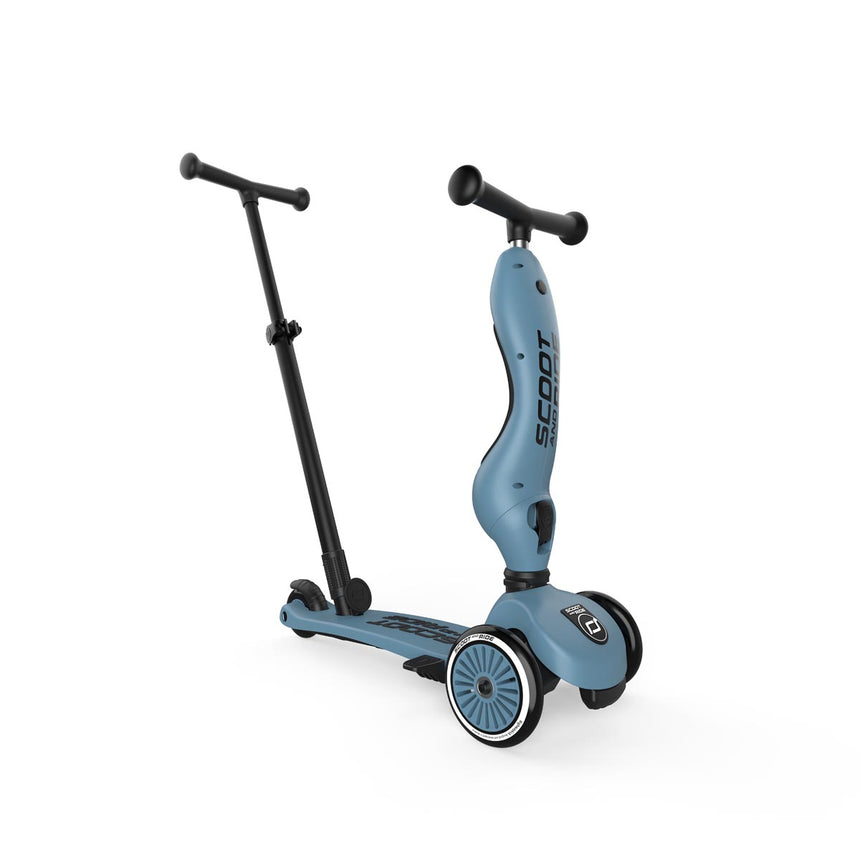 Scoot & Ride Highwaykick 1 Push & Go 2-in-1 kids scooter in Steel – view 8