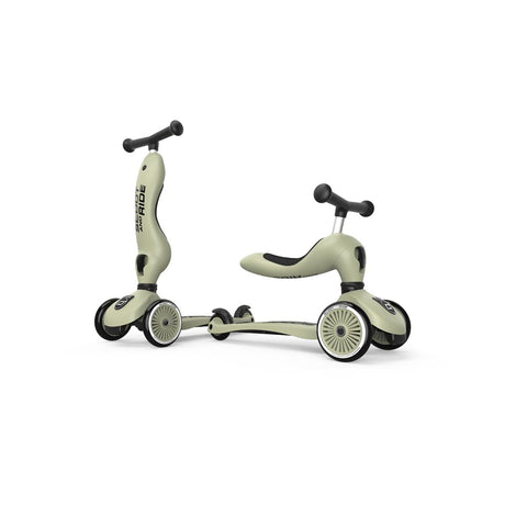 Scoot & Ride Highwaykick 1 kids scooter in Olive – view 7