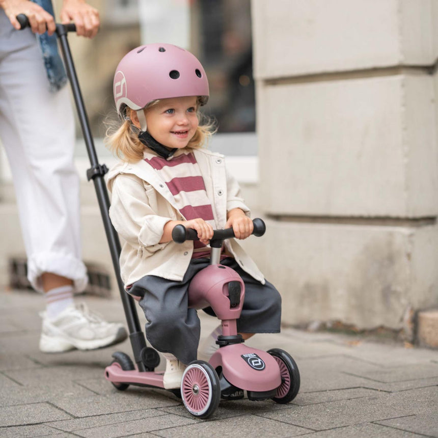 Scoot & Ride Highwaykick 1 Push & Go 2-in-1 kids scooter in Wildberry – view 18