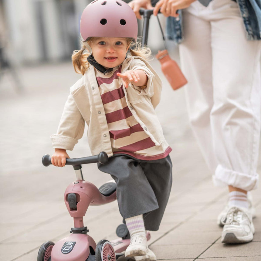 Scoot & Ride Highwaykick 1 Push & Go 2-in-1 kids scooter in Wildberry – view 20