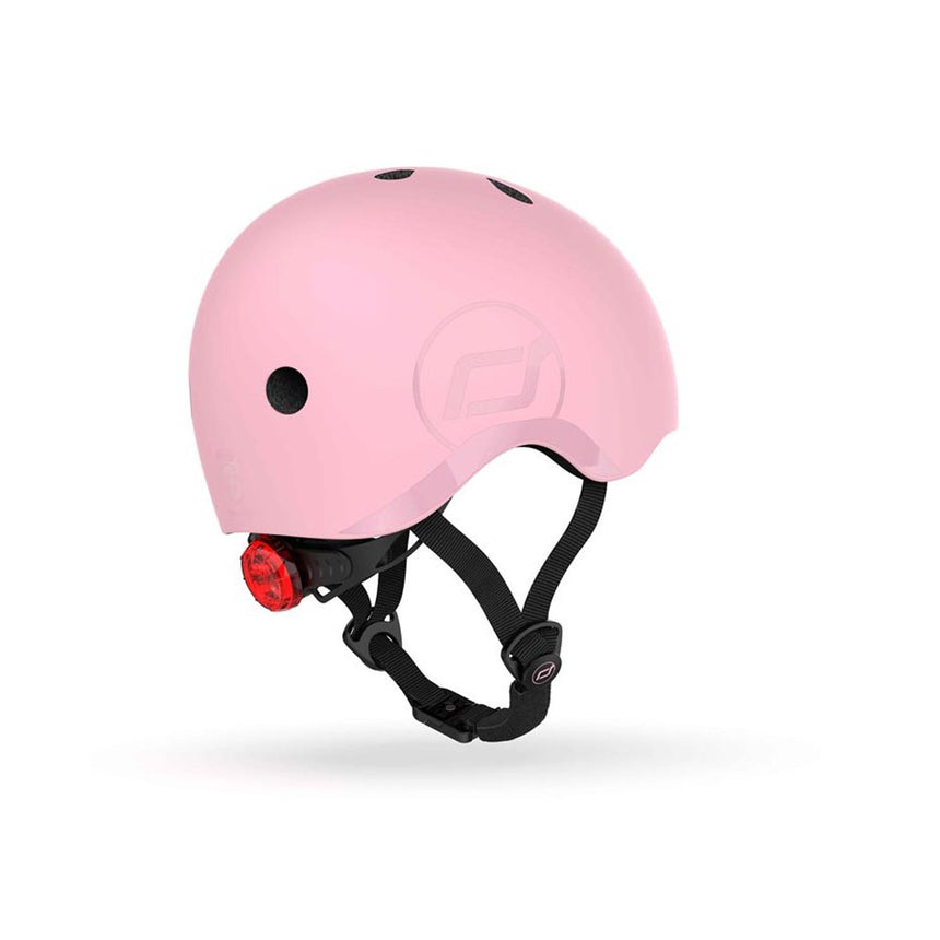 Scoot & Ride LED kids bike and scooter helmet in Rose - view 10