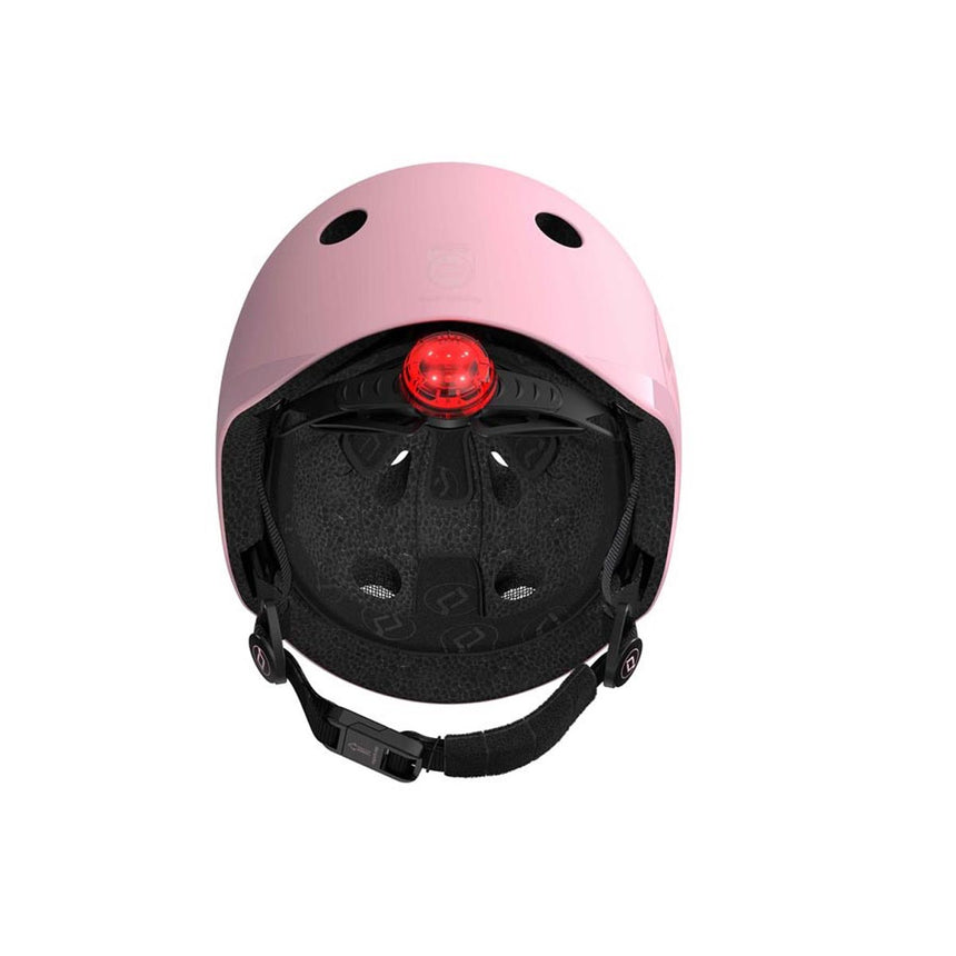 Scoot & Ride LED kids bike and scooter helmet in Rose - view 15
