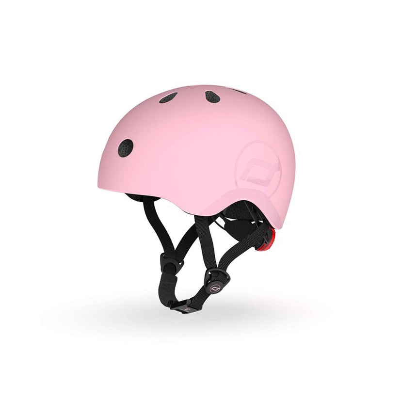 Scoot & Ride LED kids bike and scooter helmet in Rose - view 17