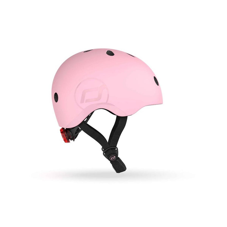 Scoot & Ride LED kids bike and scooter helmet in Rose - view 9