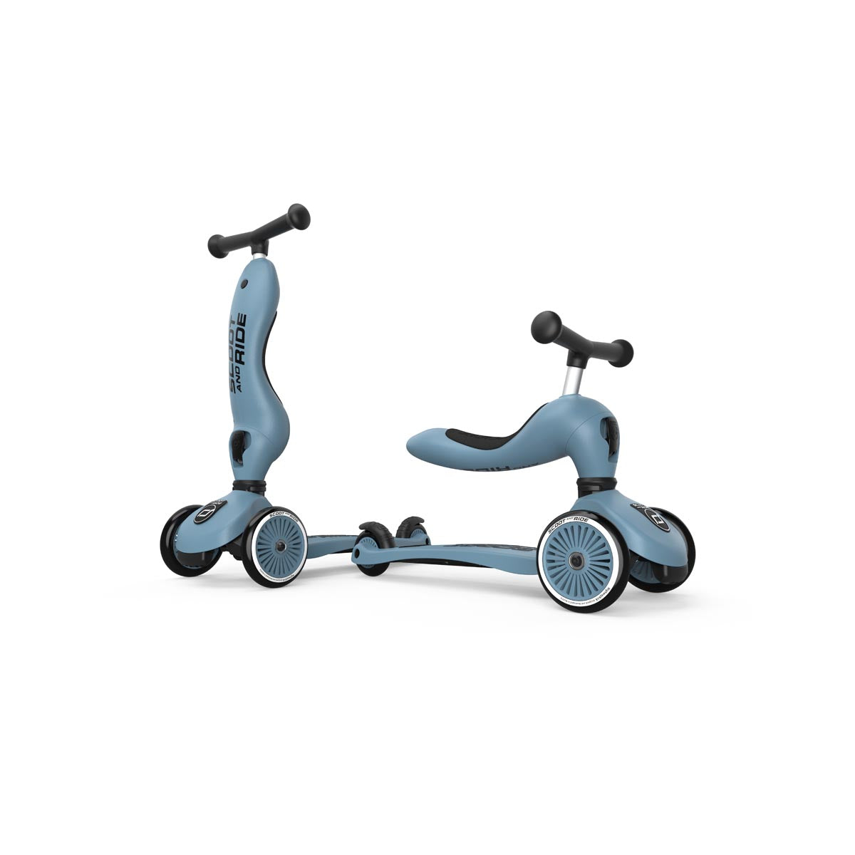 Scoot & Ride Highwaykick 1 kids scooter in Steel – view 8
