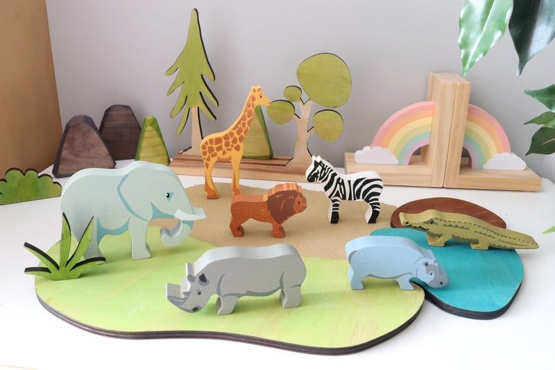 Tender Leaf Toys Wooden Animal Giraffe - image 5