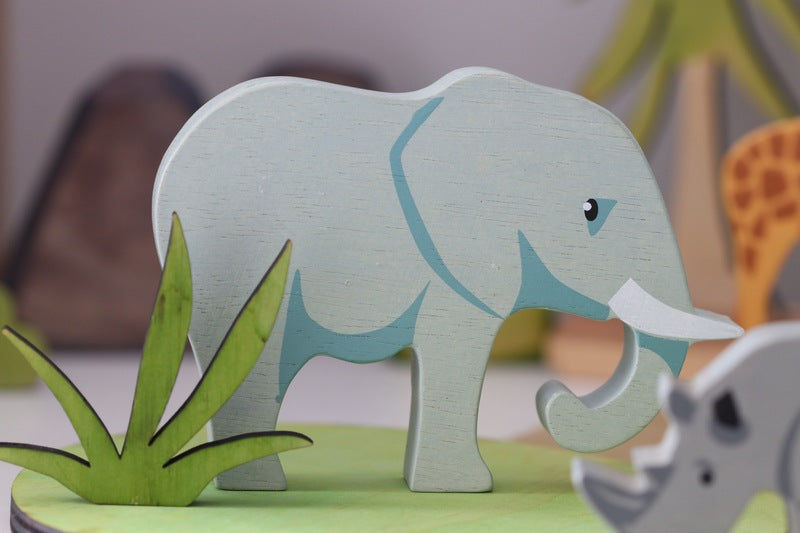 Tender Leaf Toys Wooden Animal Elephant - image 2