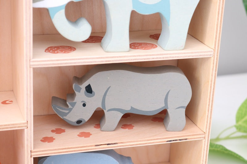 Tender Leaf Toys Wooden Animal Rhino - image 4