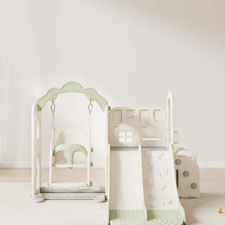 All 4 Kids Willow Double Track Slide & Swing Play Center
